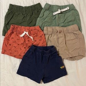 Carter's 5-Piece Cotton Shorts Lot